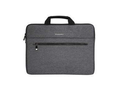 Wozinsky WTL-15 15.6" Laptop Bag with Handle and Metal Zipper - Gray Wozinsky WTL-15 15.6" Laptop Bag with Handle and Metal Zipper - Gray