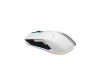 Rato Gamer Sem Fios Machenike M721 10000 DPI com Retroiluminação RGB - Branco Rato Gamer Sem Fios Machenike M721 10000 DPI com Retroiluminação RGB - Branco