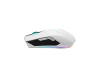 Rato Gamer Sem Fios Machenike M721 10000 DPI com Retroiluminação RGB - Branco Rato Gamer Sem Fios Machenike M721 10000 DPI com Retroiluminação RGB - Branco