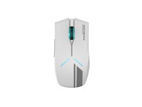 Rat�n inal�mbrico para juegos Machenike M721 de 10000 DPI con retroiluminaci�n RGB - Blanco