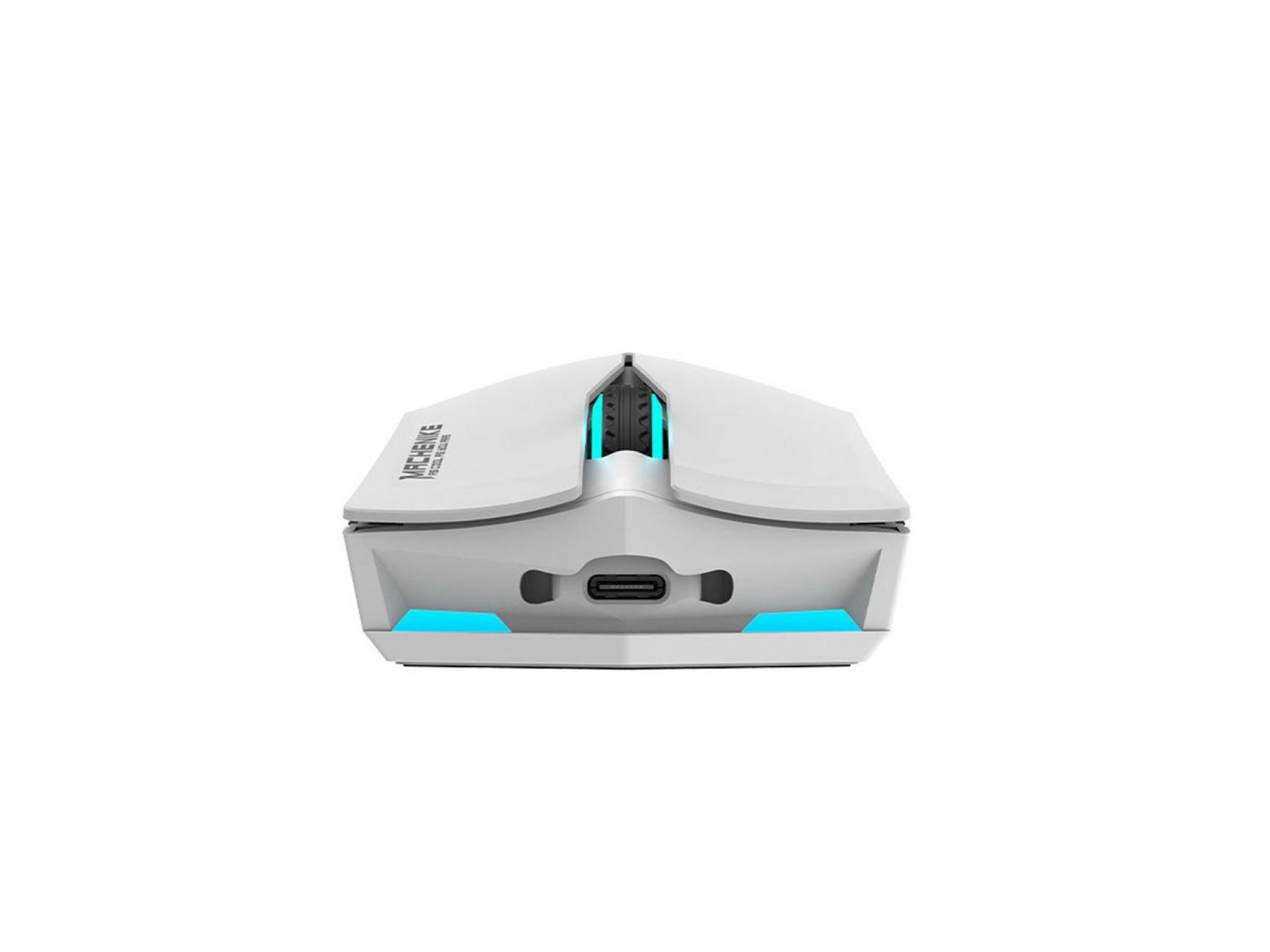 Rato Gamer Sem Fios Machenike M721 10000 DPI com Retroiluminação RGB - Branco