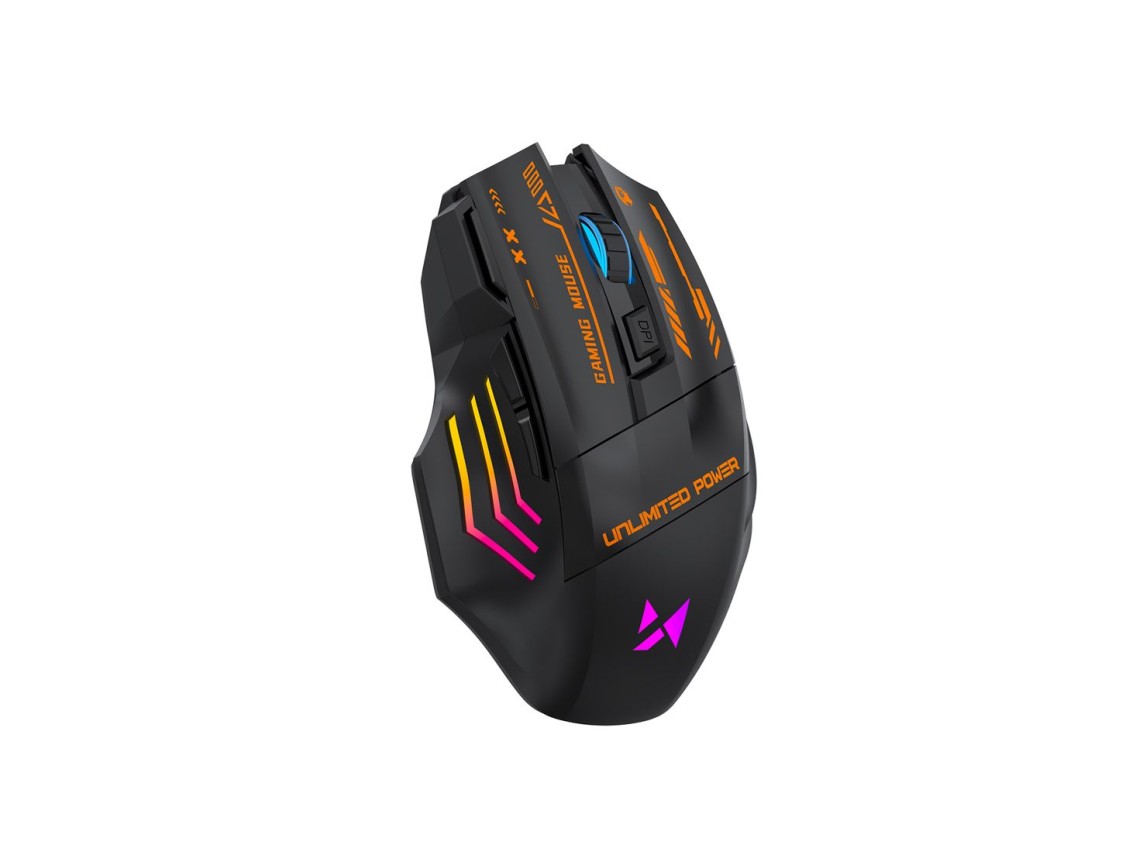 Rato Gamer Óptico Sem Fios Wozinsky WMGB-1179 com Bateria Recarregável Integrada, 3200 DPI e Retroil