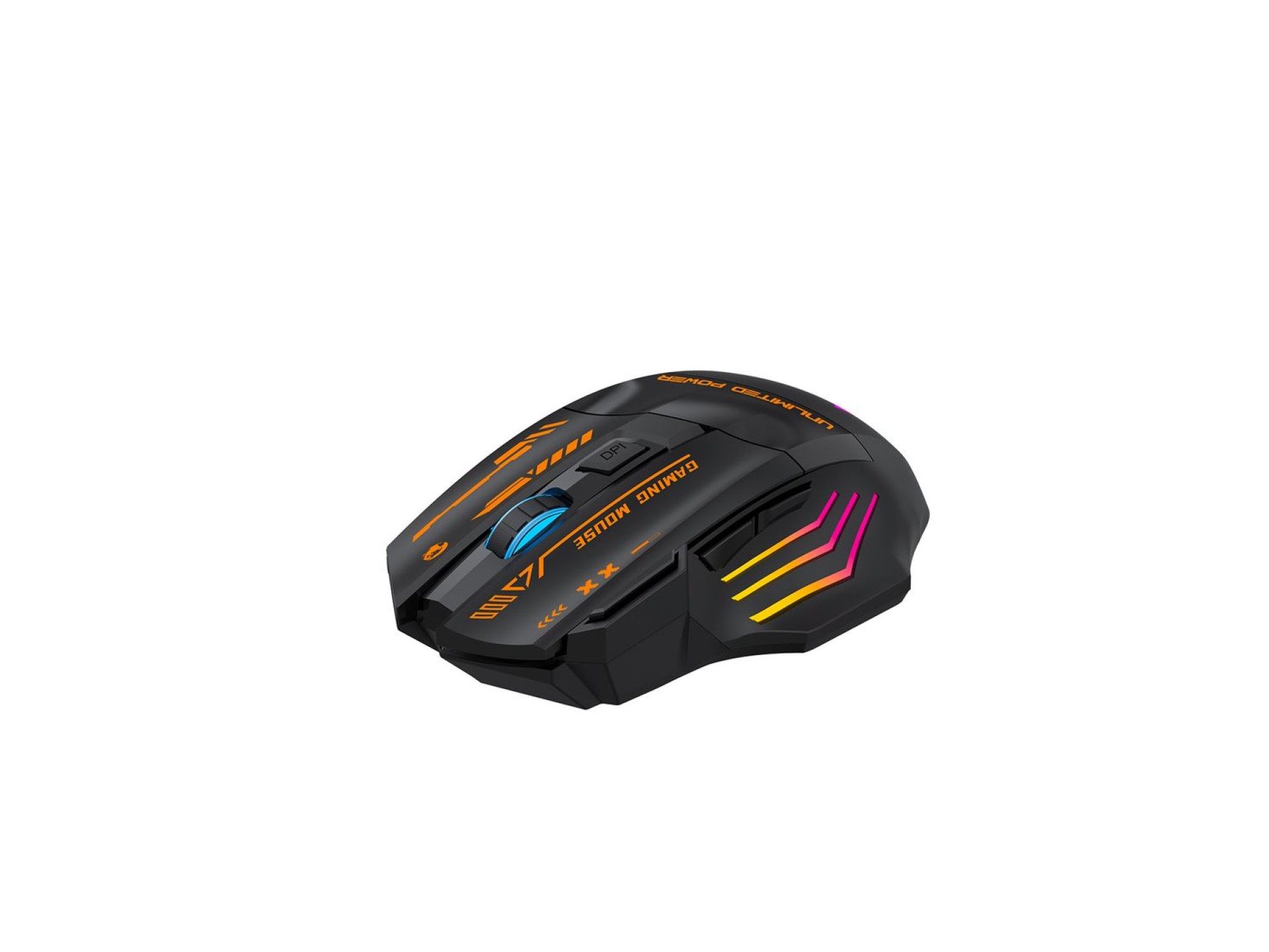Rato Gamer Óptico Sem Fios Wozinsky WMGB-1179 com Bateria Recarregável Integrada, 3200 DPI e Retroil