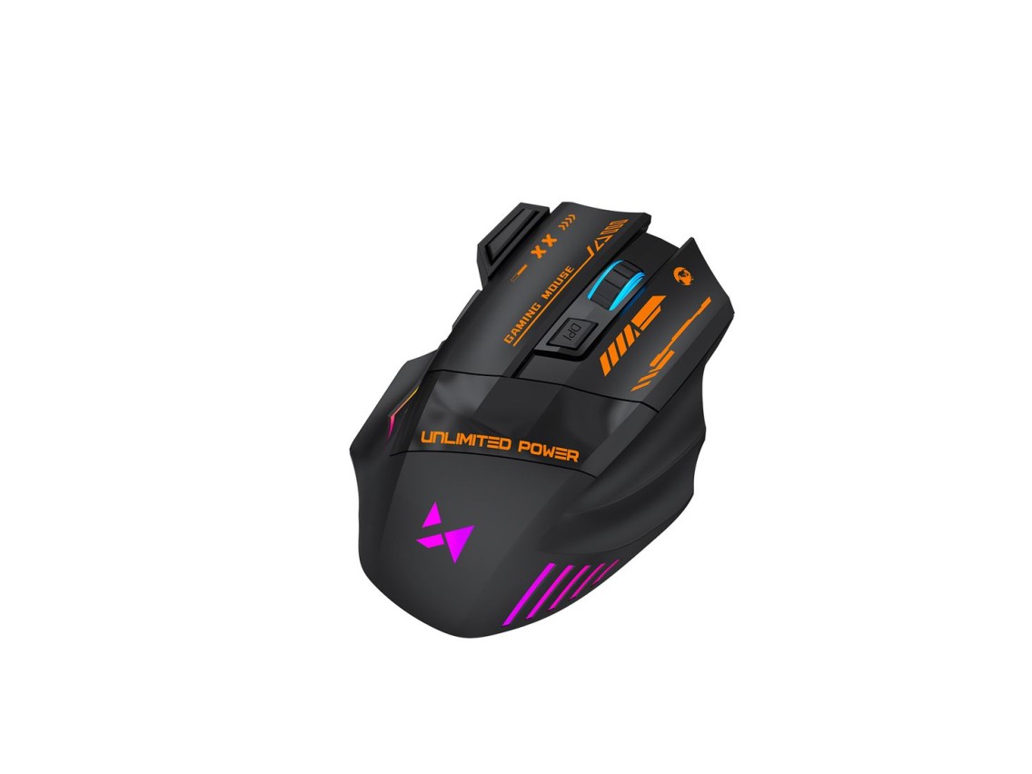 Rato Gamer Óptico Sem Fios Wozinsky WMGB-1179 com Bateria Recarregável Integrada, 3200 DPI e Retroil