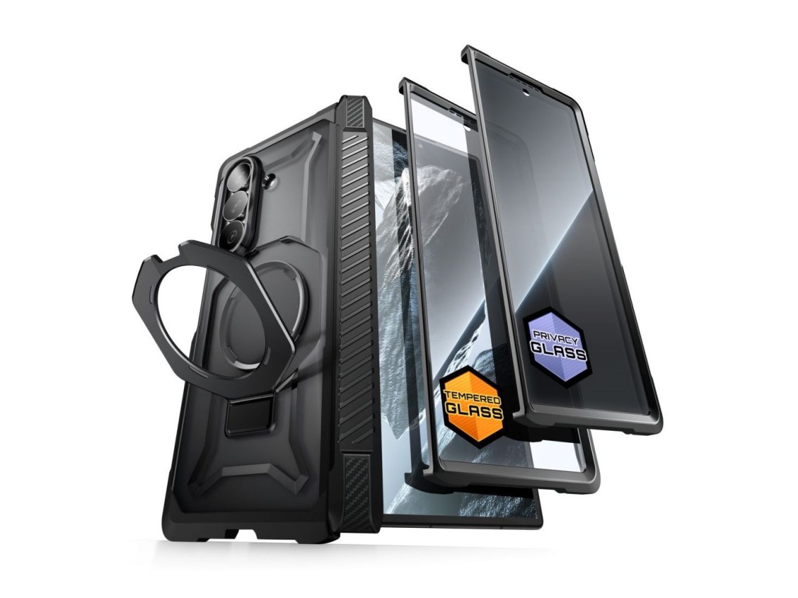 Conjunto de 2 capas Supcase UB Grip Mag MagSafe para Samsung Galaxy Z Fold 8 - Preto