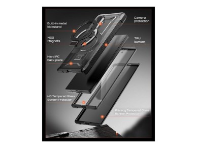 Supcase UB Grip Mag MagSafe 2-Set Case for Samsung Galaxy Z Fold 8 - Black Supcase UB Grip Mag MagSafe 2-Set Case for Samsung Galaxy Z Fold 8 - Black