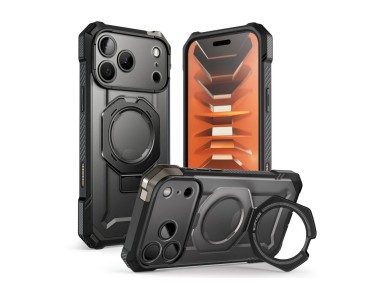 Capa Supcase UB Grip Mag MagSafe para iPhone 18 Pro Max / 17 Pro Max - Preta