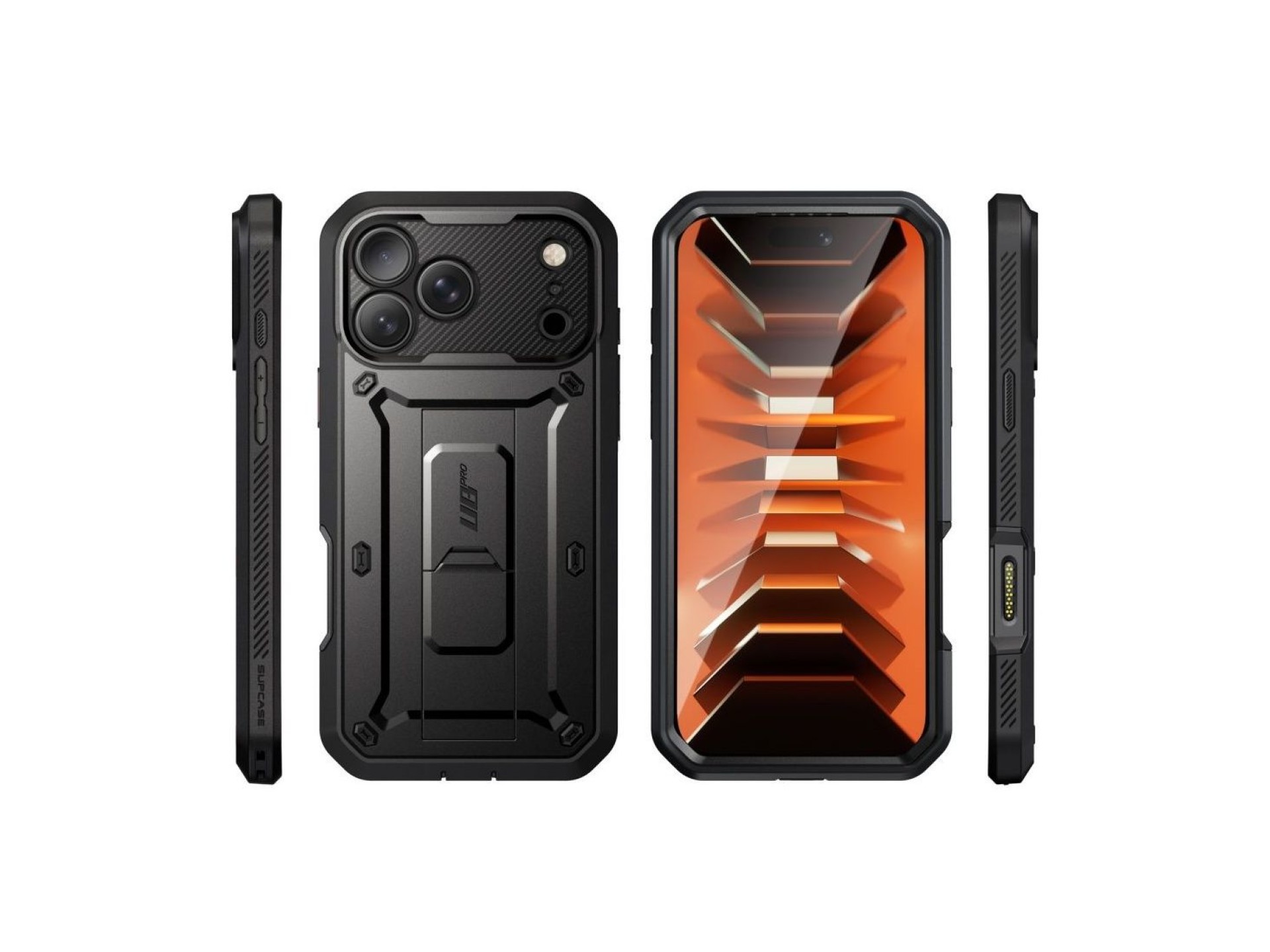 Capa Supcase Unicorn Beetle Pro para iPhone 18 Pro Max / 17 Pro Max - Preta