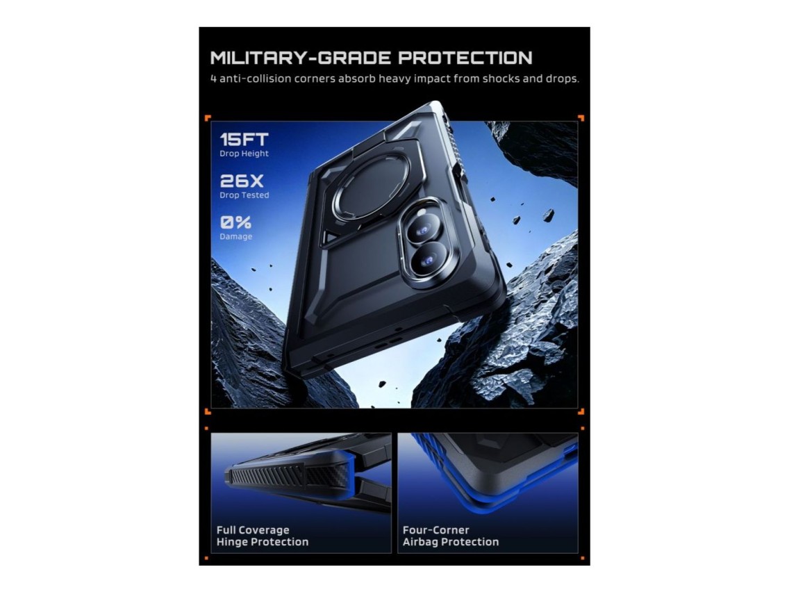 Supcase UB Grip Mag MagSafe Privacy Case for Samsung Galaxy Z Fold 8 - Black