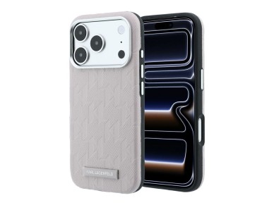 Funda MagSafe Karl Lagerfeld con logotipo monocromático de resina granulada para iPhone 17 Pro Max / Funda MagSafe Karl Lagerfeld con logotipo monocromático de resina granulada para iPhone 17 Pro Max /