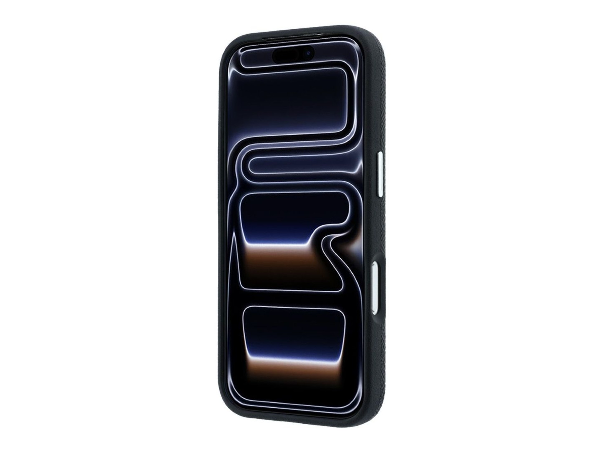 Capa MagSafe Karl Lagerfeld Grained Heads em metal para iPhone 17 Pro / 18 Pro - Preta