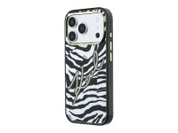 Capa MagSafe Karl Lagerfeld IML Signature Zebra Glitter para iPhone 17 Pro Max / 18 Pro Max - Dourad Capa MagSafe Karl Lagerfeld IML Signature Zebra Glitter para iPhone 17 Pro Max / 18 Pro Max - Dourad