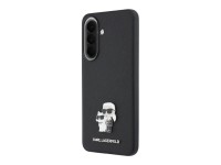 Karl Lagerfeld Saffiano Case with K&C Metal Logo for Samsung Galaxy A57 5G - Black