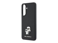 Karl Lagerfeld Saffiano Case with K&C Metal Logo for Samsung Galaxy A57 5G - Black