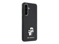 Karl Lagerfeld Saffiano Case with K&C Metal Logo for Samsung Galaxy A57 5G - Black
