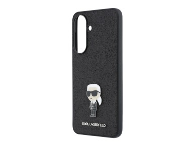 Karl Lagerfeld Fixed Glitter Ikonik Logo Metal Pin Case for Samsung Galaxy A57 5G - Black Karl Lagerfeld Fixed Glitter Ikonik Logo Metal Pin Case for Samsung Galaxy A57 5G - Black