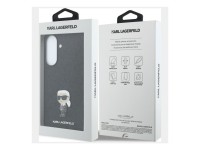 Karl Lagerfeld Fixed Glitter Ikonik Logo Metal Pin Case for Samsung Galaxy A57 5G - Black Karl Lagerfeld Fixed Glitter Ikonik Logo Metal Pin Case for Samsung Galaxy A57 5G - Black