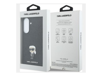 Karl Lagerfeld Fixed Glitter Ikonik Logo Metal Pin Case for Samsung Galaxy A57 5G - Black Karl Lagerfeld Fixed Glitter Ikonik Logo Metal Pin Case for Samsung Galaxy A57 5G - Black