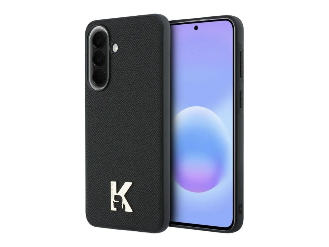 Funda con el logo de Karl Lagerfeld para Samsung Galaxy A57 5G - Negra