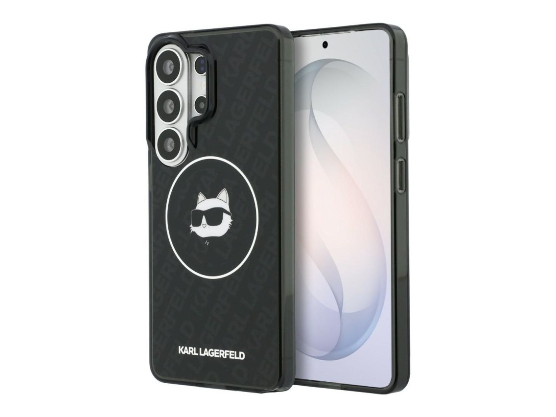 Karl Lagerfeld IML Repeated Choupette MagSafe Case for Samsung Galaxy S26 Ultra - Black
