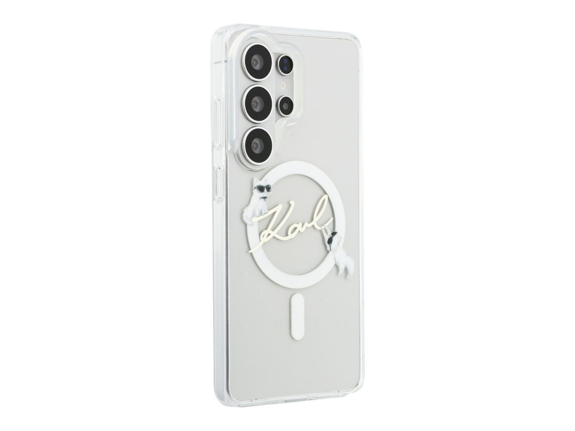 Funda Karl Lagerfeld IML KC Script MagSafe para Samsung Galaxy S26 Ultra - Transparente