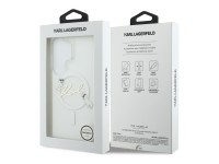 Funda Karl Lagerfeld IML KC Script MagSafe para Samsung Galaxy S26 Ultra - Transparente