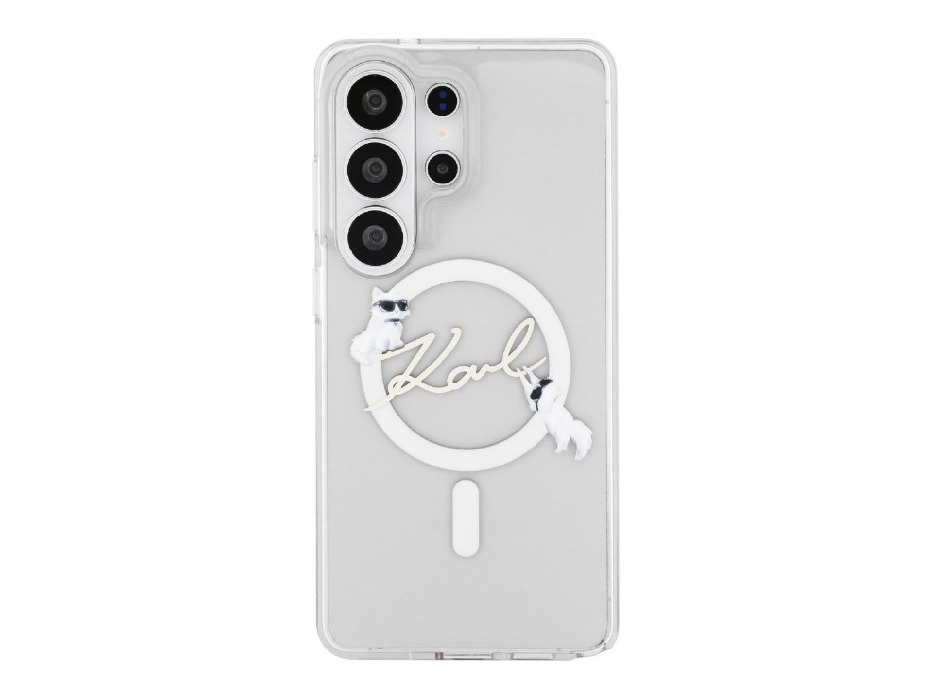 Funda Karl Lagerfeld IML KC Script MagSafe para Samsung Galaxy S26 Ultra - Transparente
