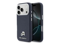 Capa MagSafe Karl Lagerfeld Karl & Choupette Head Pins Saffiano para iPhone 17 Pro Max - Azul Capa MagSafe Karl Lagerfeld Karl & Choupette Head Pins Saffiano para iPhone 17 Pro Max - Azul