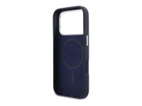 Capa MagSafe Karl Lagerfeld Karl & Choupette Head Pins Saffiano para iPhone 17 Pro - Azul Capa MagSafe Karl Lagerfeld Karl & Choupette Head Pins Saffiano para iPhone 17 Pro - Azul