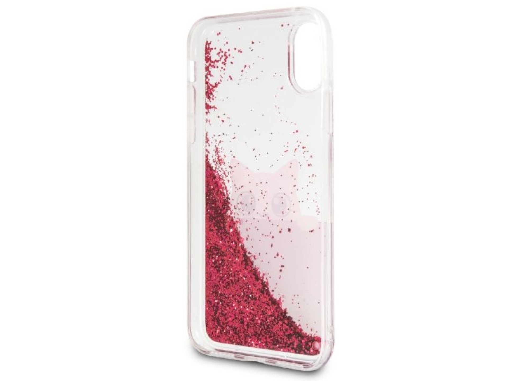 Karl Lagerfeld Liquid Glitter iPhone X Case - Pink