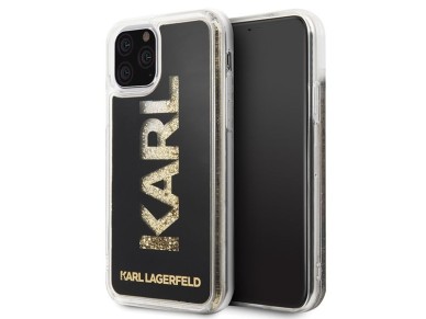 Karl Lagerfeld Karl Logo Glitter Case for iPhone 11 Pro - Black Karl Lagerfeld Karl Logo Glitter Case for iPhone 11 Pro - Black
