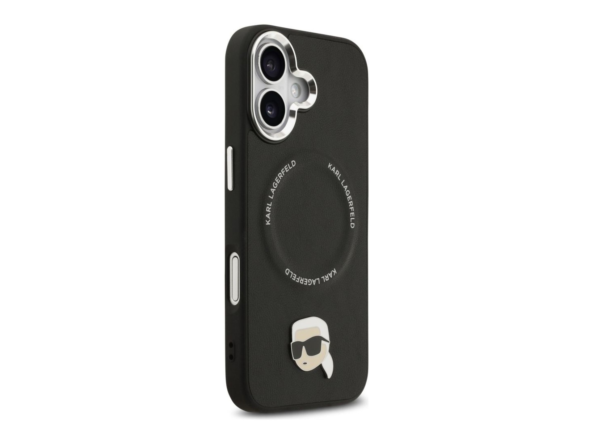 Capa MagSafe Karl Lagerfeld Karl Pin para iPhone 17 - Preto