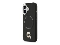 Capa MagSafe Karl Lagerfeld Karl Pin para iPhone 17 - Preto