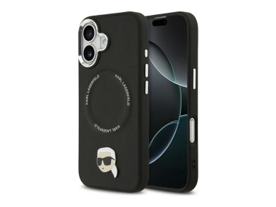 Karl Lagerfeld Karl Pin MagSafe Case for iPhone 17 - Black Karl Lagerfeld Karl Pin MagSafe Case for iPhone 17 - Black
