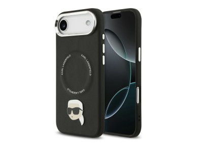 Karl Lagerfeld Karl Pin MagSafe Case for iPhone Air - Black Karl Lagerfeld Karl Pin MagSafe Case for iPhone Air - Black