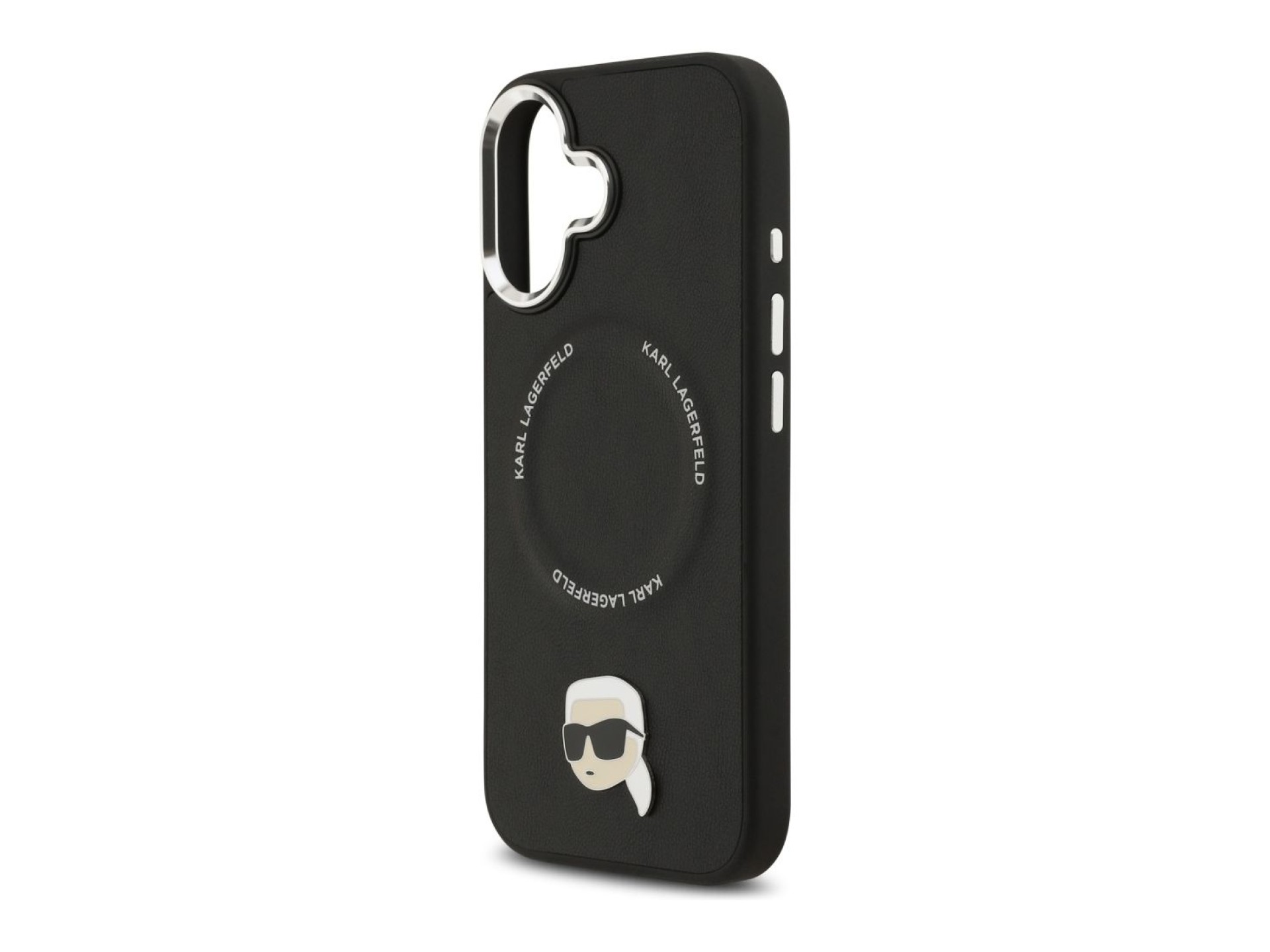 Capa MagSafe Karl Lagerfeld Karl Pin para iPhone 17 - Preto