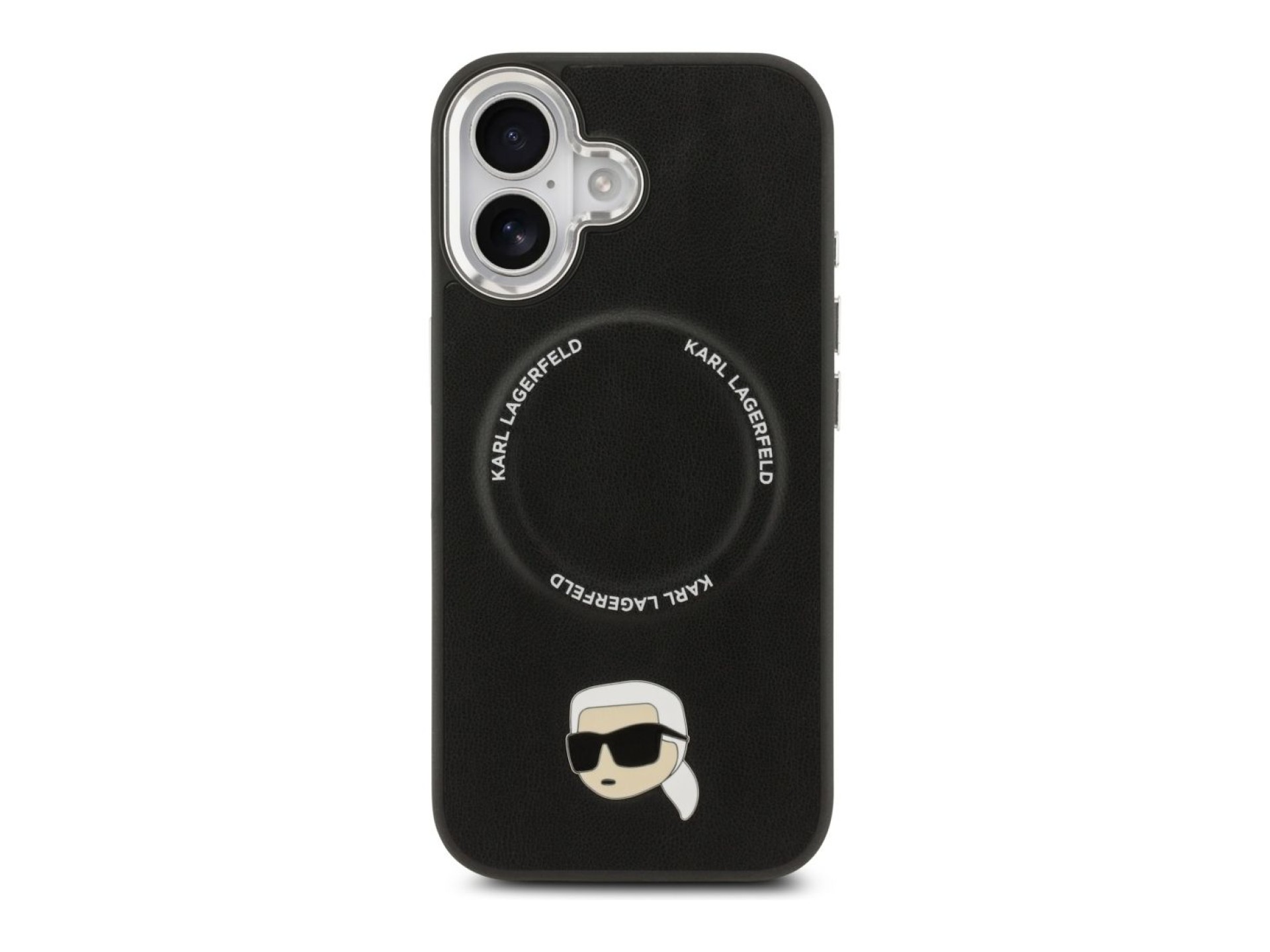 Capa MagSafe Karl Lagerfeld Karl Pin para iPhone 17 - Preto