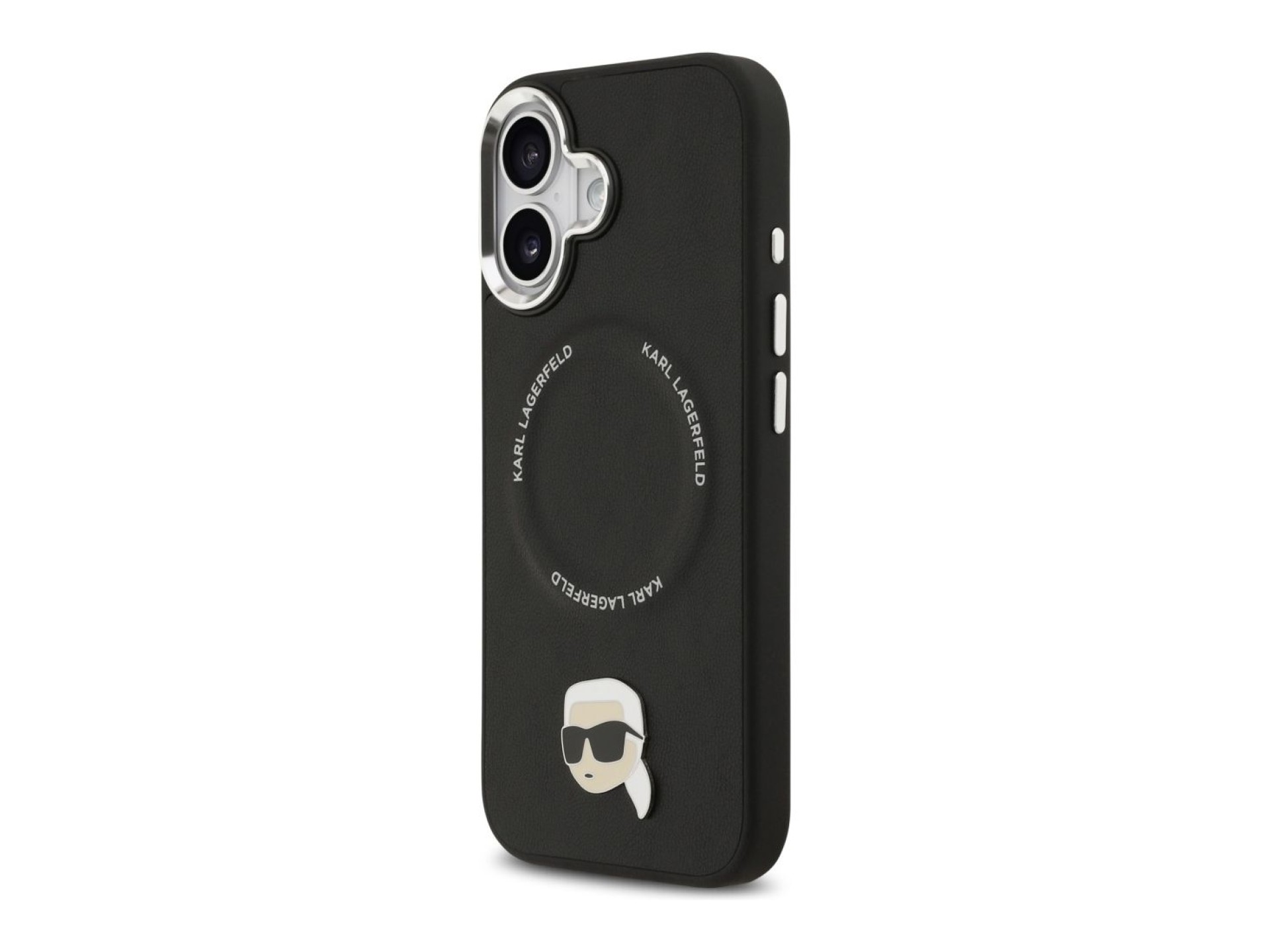 Capa MagSafe Karl Lagerfeld Karl Pin para iPhone 17 - Preto