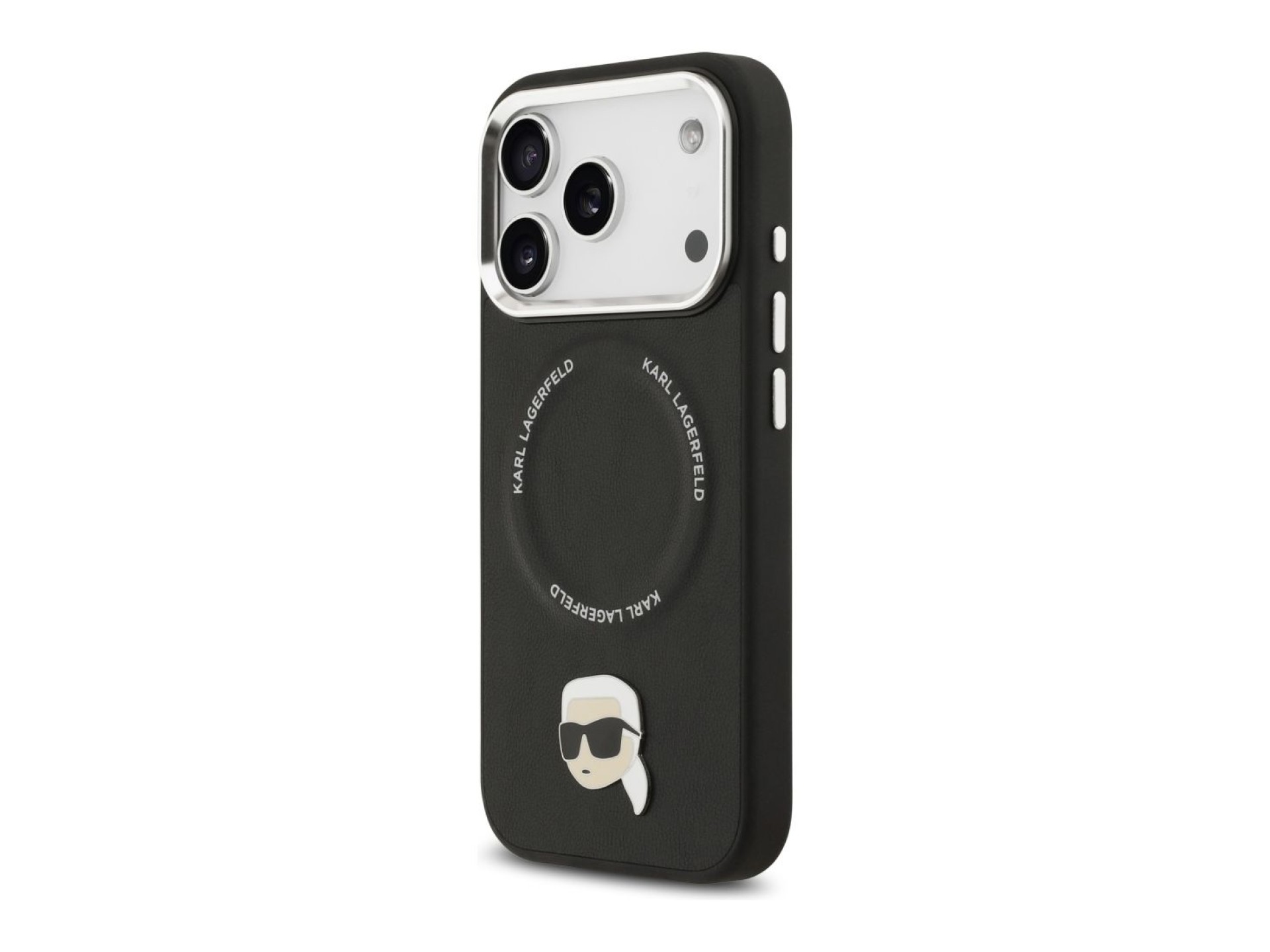 Capa MagSafe Karl Lagerfeld Karl Pin para iPhone 17 Pro - Preto