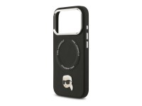 Capa MagSafe Karl Lagerfeld Karl Pin para iPhone 17 Pro - Preto Capa MagSafe Karl Lagerfeld Karl Pin para iPhone 17 Pro - Preto