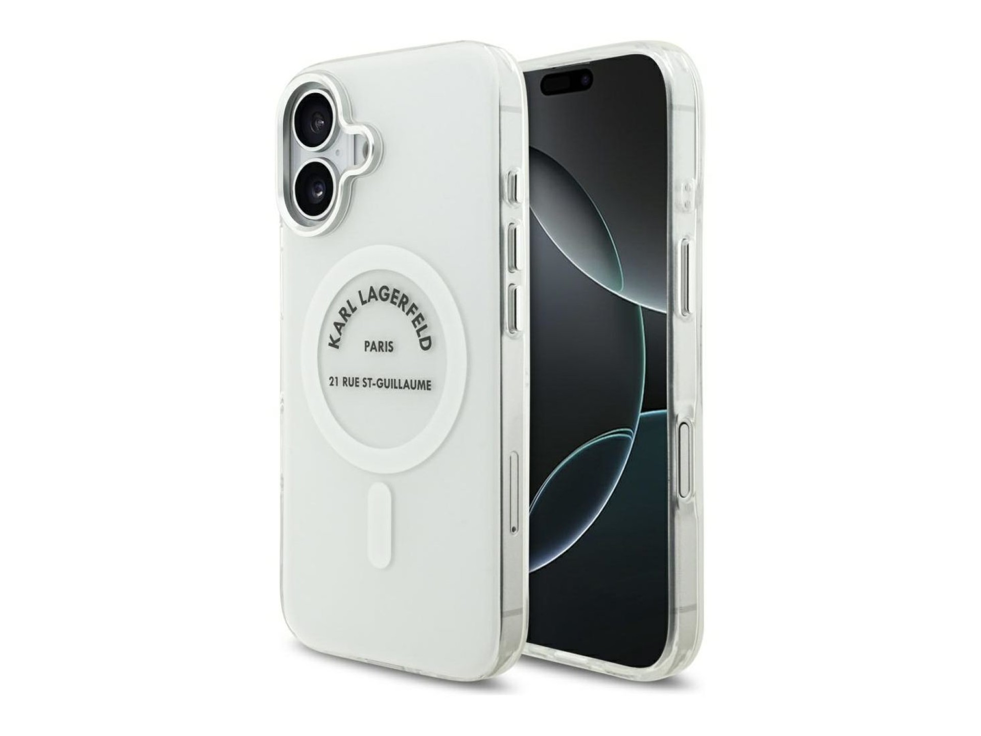 Karl Lagerfeld IML Karl RSG Logo MagSafe Case for iPhone 17 - Transparent