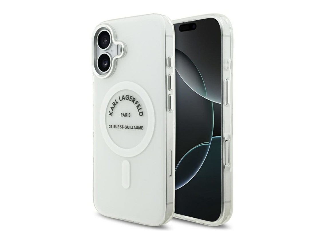 Karl Lagerfeld IML Karl RSG Logo MagSafe Case for iPhone 17 - Transparent
