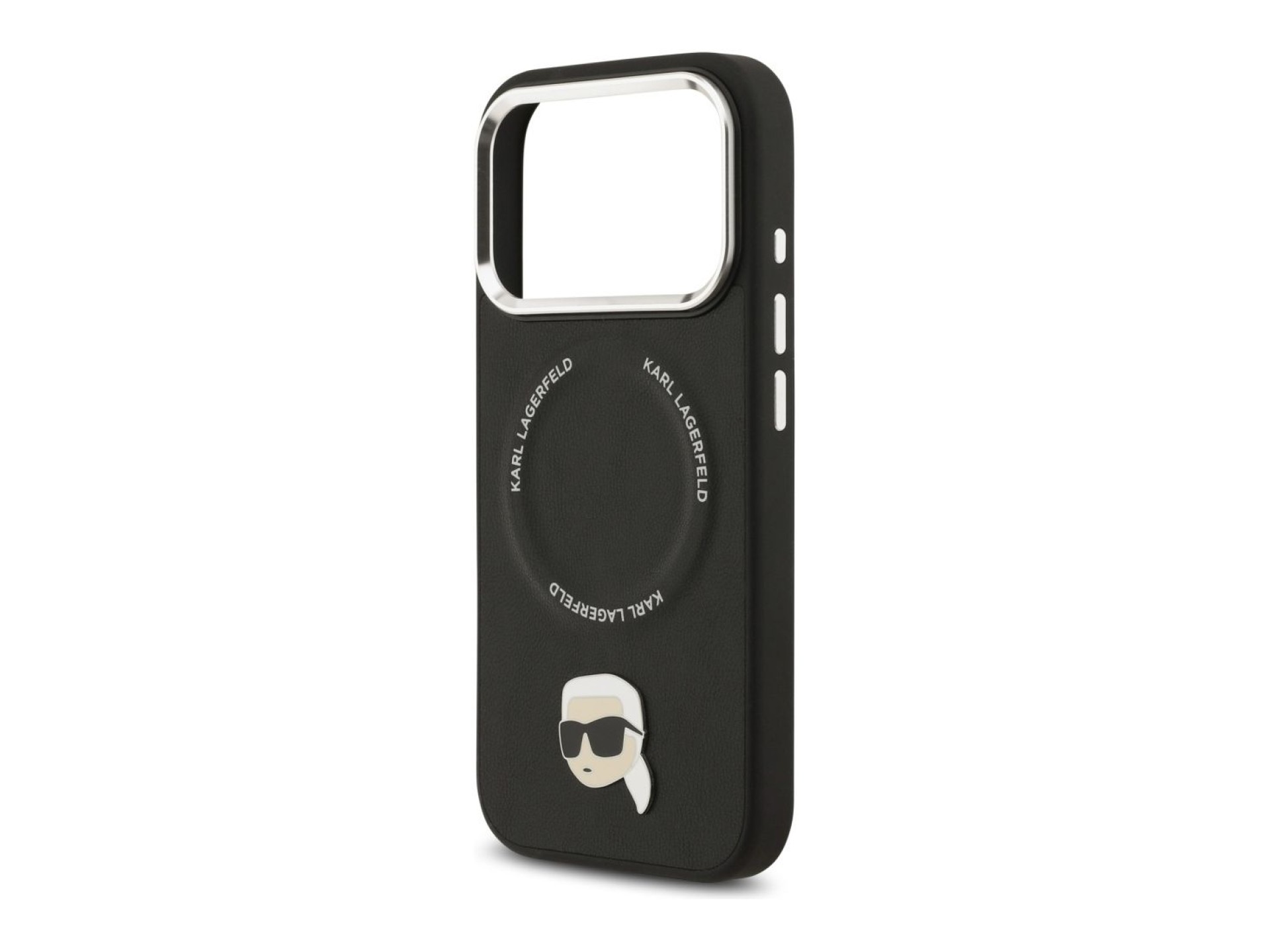 Capa MagSafe Karl Lagerfeld Karl Pin para iPhone 17 Pro - Preto