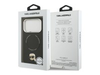 Capa MagSafe Karl Lagerfeld Karl Pin para iPhone 17 Pro - Preto Capa MagSafe Karl Lagerfeld Karl Pin para iPhone 17 Pro - Preto