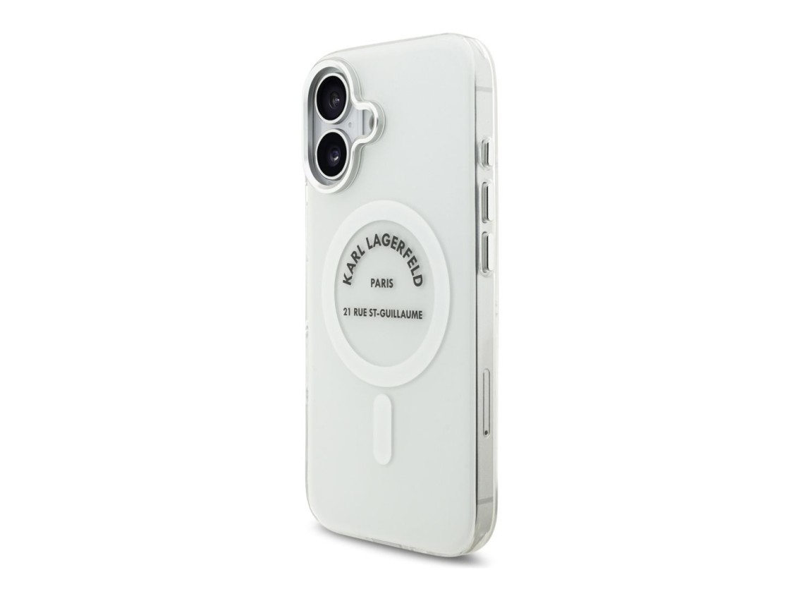 Karl Lagerfeld IML Karl RSG Logo MagSafe Case for iPhone 17 - Transparent