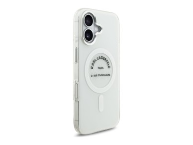 Karl Lagerfeld IML Karl RSG Logo MagSafe Case for iPhone 17 - Transparent Karl Lagerfeld IML Karl RSG Logo MagSafe Case for iPhone 17 - Transparent