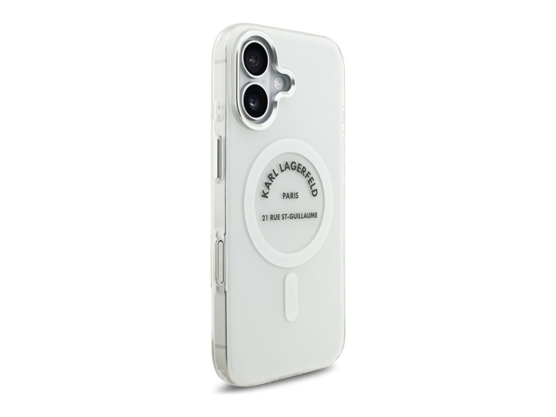 Karl Lagerfeld IML Karl RSG Logo MagSafe Case for iPhone 17 - Transparent