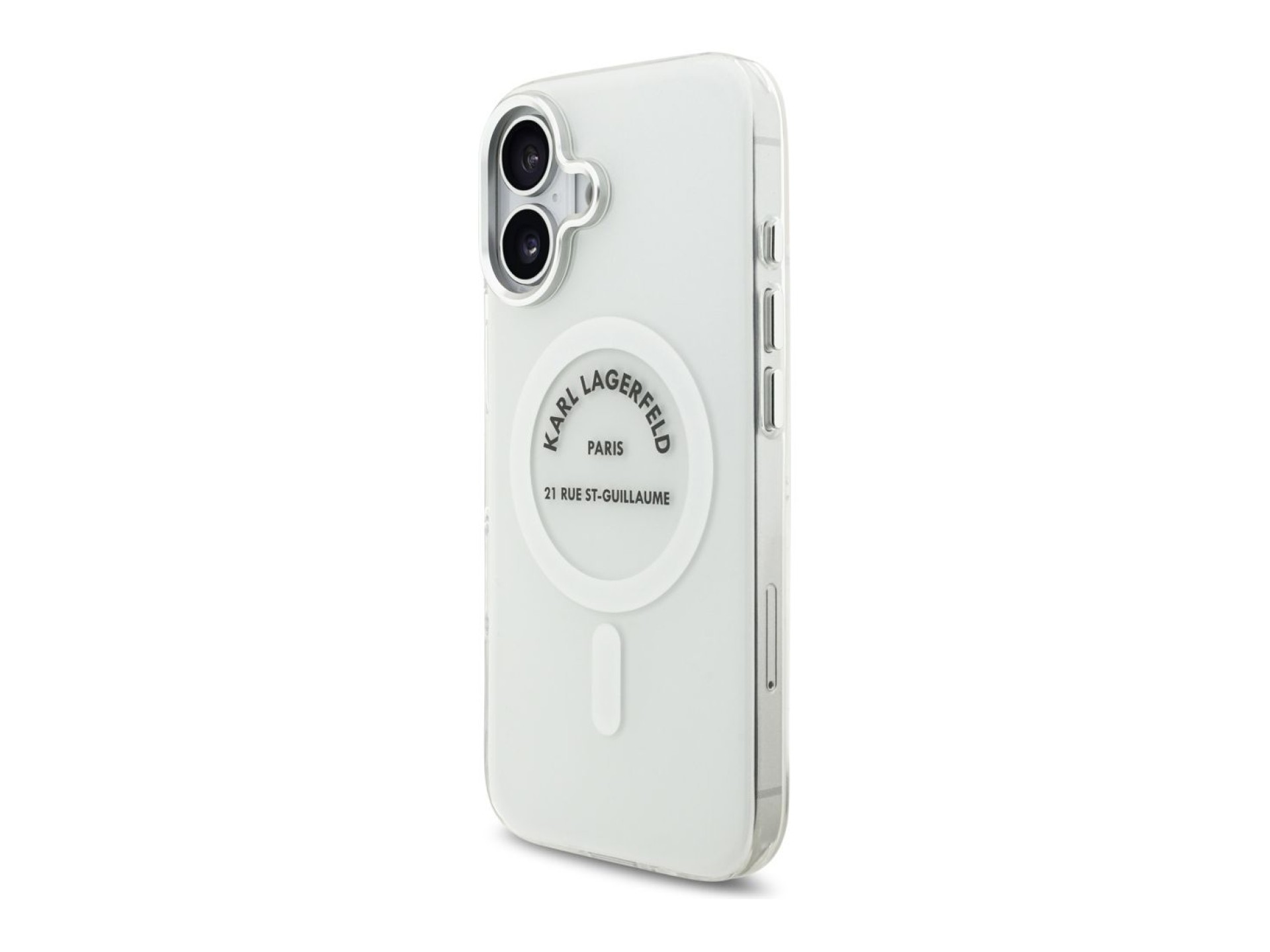 Karl Lagerfeld IML Karl RSG Logo MagSafe Case for iPhone 17 - Transparent
