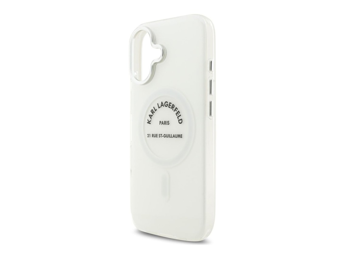 Karl Lagerfeld IML Karl RSG Logo MagSafe Case for iPhone 17 - Transparent