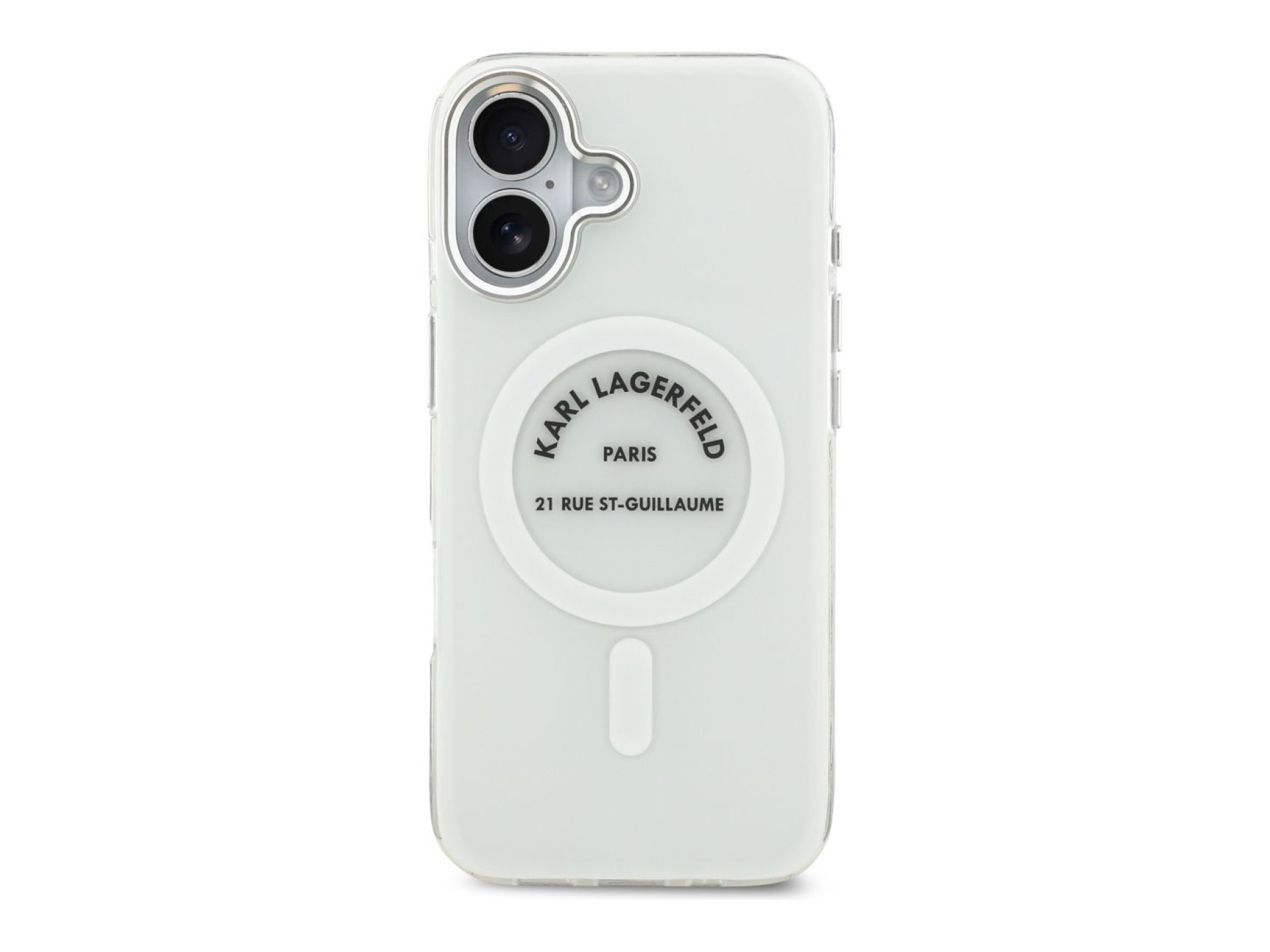 Karl Lagerfeld IML Karl RSG Logo MagSafe Case for iPhone 17 - Transparent